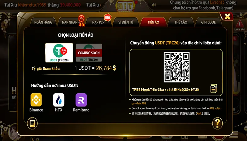 Quy Trình Nạp Tiền An Toàn Và Cực Kỳ Tiện Lợi